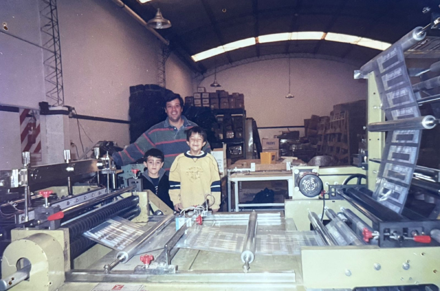 La familia Frozen's al comenzar esta etapa en la fábrica